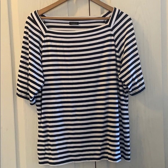 Striped Talbots box style T-shirt in euc
